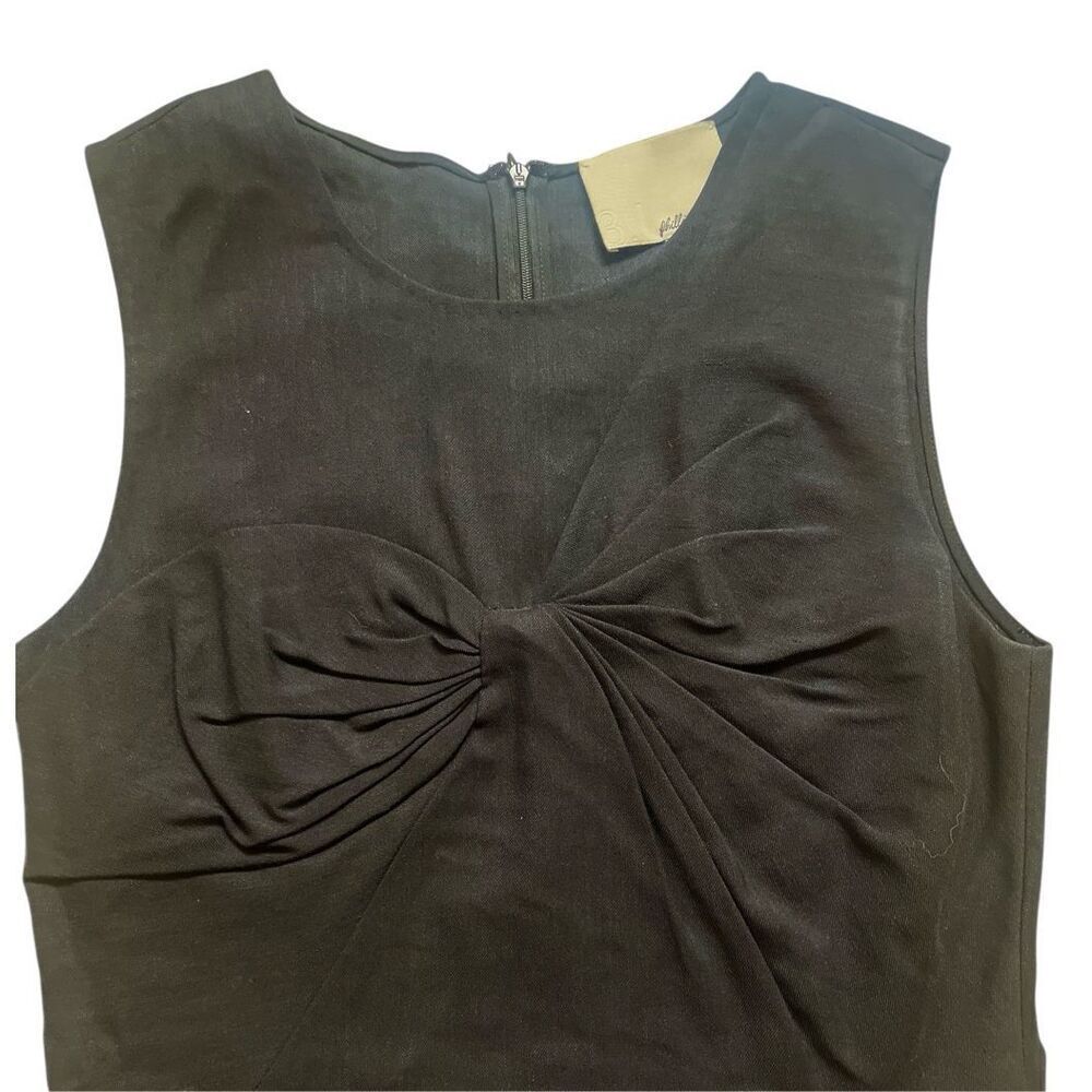3.1 Phillip Lim little black dress linen blend sz 6 - Picture 3 of 4